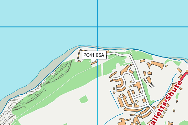 PO41 0SA map - OS VectorMap District (Ordnance Survey)