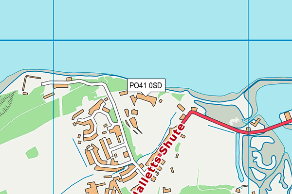 PO41 0SD map - OS VectorMap District (Ordnance Survey)