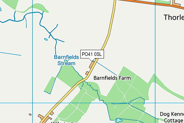 PO41 0SL map - OS VectorMap District (Ordnance Survey)