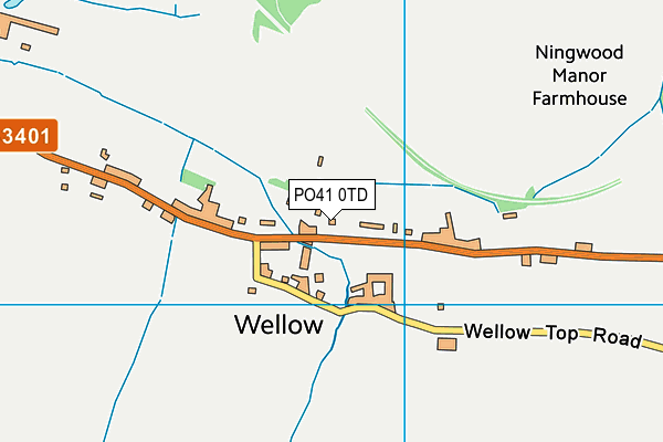 PO41 0TD map - OS VectorMap District (Ordnance Survey)