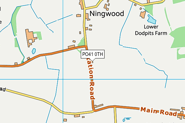 PO41 0TH map - OS VectorMap District (Ordnance Survey)