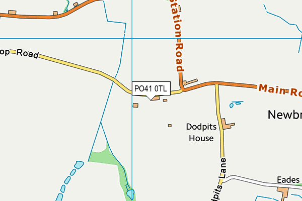 PO41 0TL map - OS VectorMap District (Ordnance Survey)