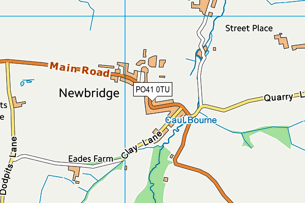 PO41 0TU map - OS VectorMap District (Ordnance Survey)