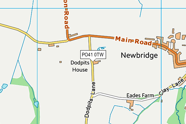 PO41 0TW map - OS VectorMap District (Ordnance Survey)