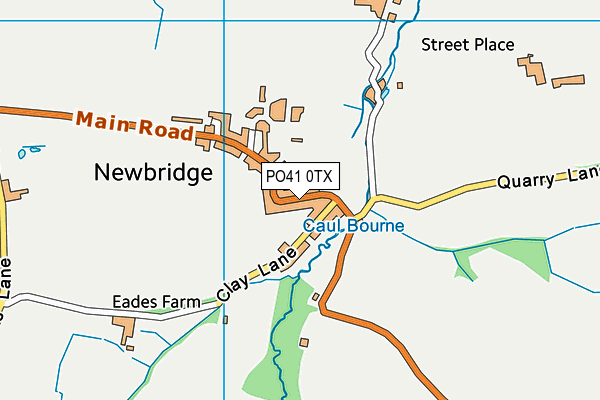 PO41 0TX map - OS VectorMap District (Ordnance Survey)