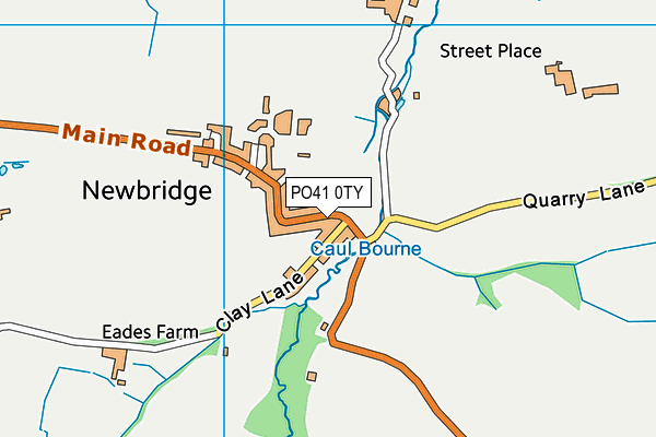 PO41 0TY map - OS VectorMap District (Ordnance Survey)