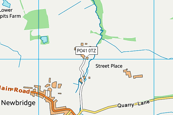 PO41 0TZ map - OS VectorMap District (Ordnance Survey)