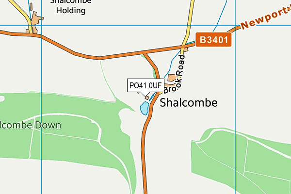 PO41 0UF map - OS VectorMap District (Ordnance Survey)