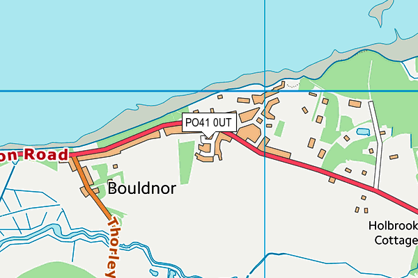 PO41 0UT map - OS VectorMap District (Ordnance Survey)