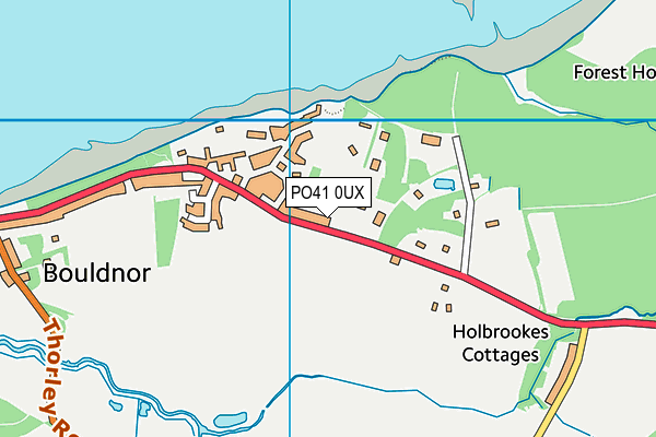 PO41 0UX map - OS VectorMap District (Ordnance Survey)