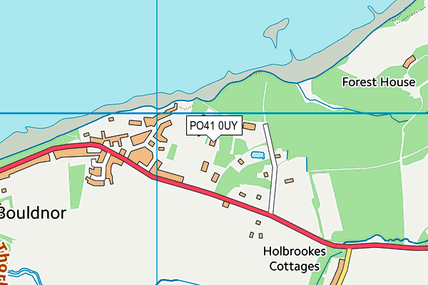 PO41 0UY map - OS VectorMap District (Ordnance Survey)