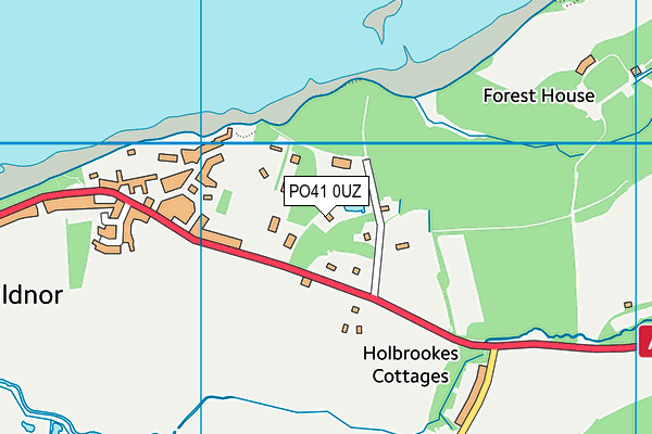 PO41 0UZ map - OS VectorMap District (Ordnance Survey)