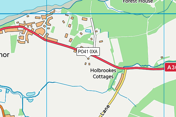 PO41 0XA map - OS VectorMap District (Ordnance Survey)