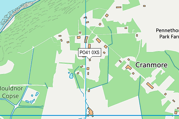 PO41 0XS map - OS VectorMap District (Ordnance Survey)