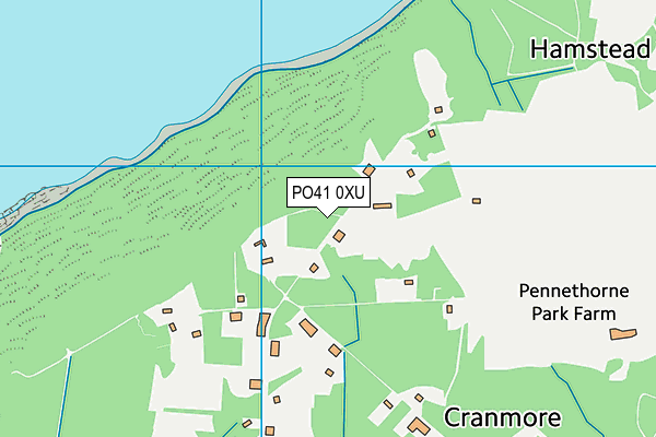 PO41 0XU map - OS VectorMap District (Ordnance Survey)