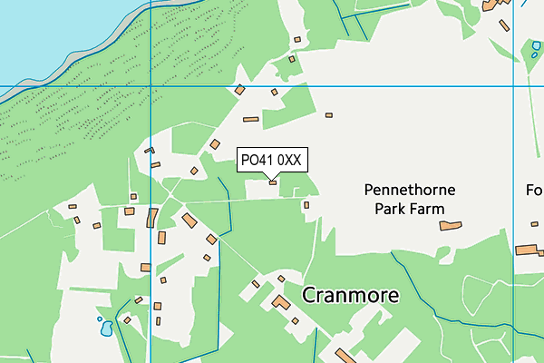 PO41 0XX map - OS VectorMap District (Ordnance Survey)