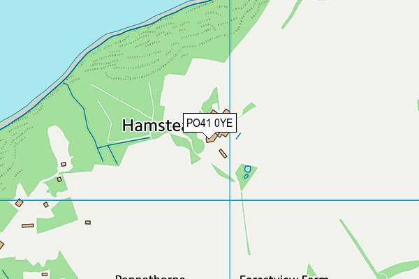 PO41 0YE map - OS VectorMap District (Ordnance Survey)