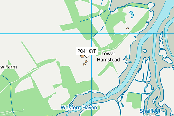 PO41 0YF map - OS VectorMap District (Ordnance Survey)