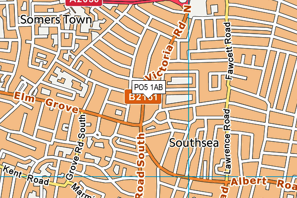 PO5 1AB map - OS VectorMap District (Ordnance Survey)