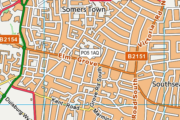 PO5 1AQ map - OS VectorMap District (Ordnance Survey)