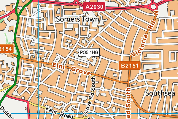 PO5 1HG map - OS VectorMap District (Ordnance Survey)