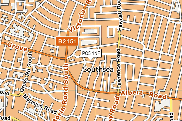 PO5 1NF map - OS VectorMap District (Ordnance Survey)