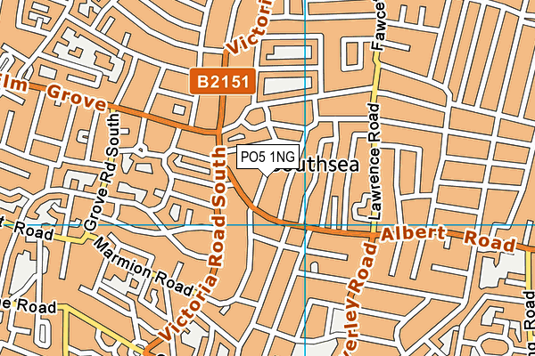 PO5 1NG map - OS VectorMap District (Ordnance Survey)