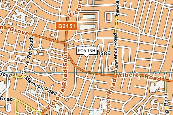 PO5 1NH map - OS VectorMap District (Ordnance Survey)