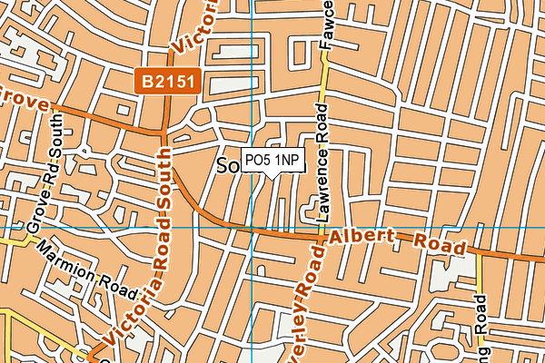 PO5 1NP map - OS VectorMap District (Ordnance Survey)