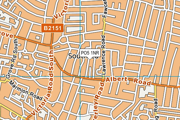 PO5 1NR map - OS VectorMap District (Ordnance Survey)