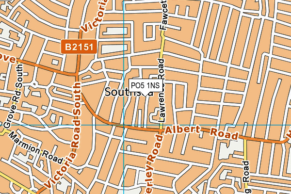 PO5 1NS map - OS VectorMap District (Ordnance Survey)