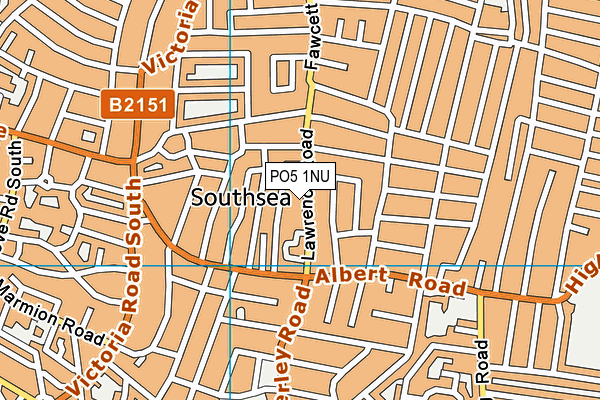 PO5 1NU map - OS VectorMap District (Ordnance Survey)