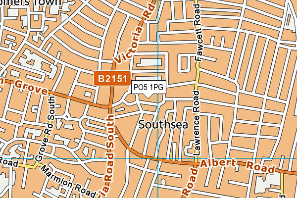 PO5 1PG map - OS VectorMap District (Ordnance Survey)