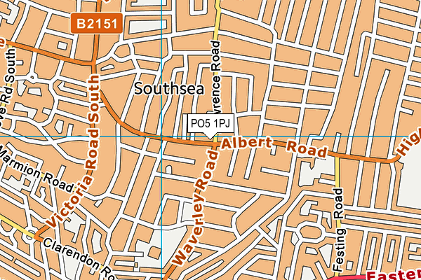 PO5 1PJ map - OS VectorMap District (Ordnance Survey)