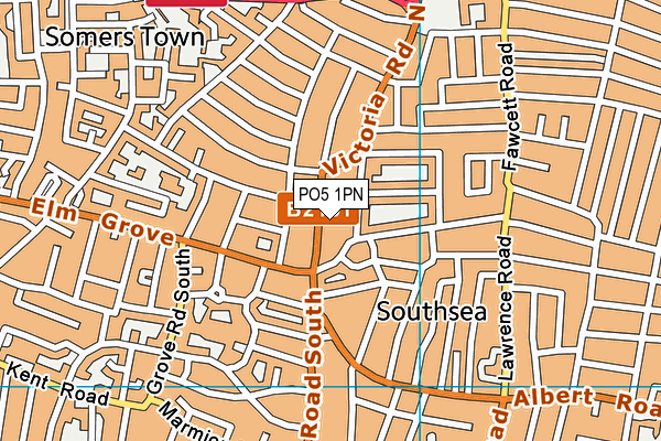 PO5 1PN map - OS VectorMap District (Ordnance Survey)