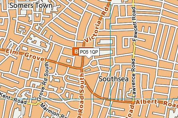 PO5 1QP map - OS VectorMap District (Ordnance Survey)