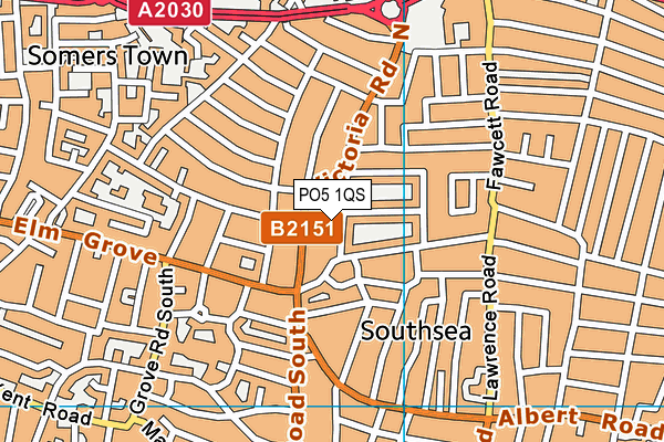 PO5 1QS map - OS VectorMap District (Ordnance Survey)