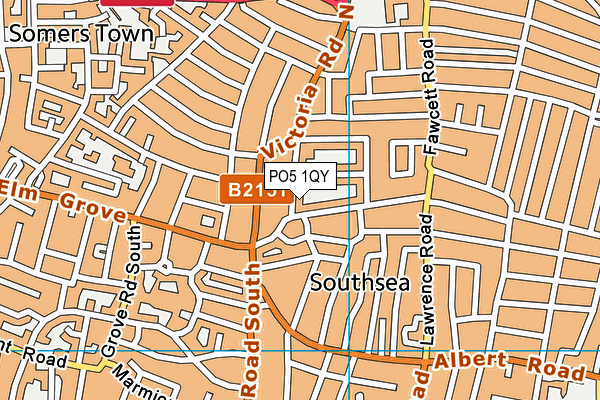 PO5 1QY map - OS VectorMap District (Ordnance Survey)