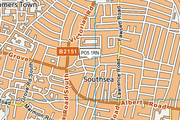 PO5 1RN map - OS VectorMap District (Ordnance Survey)