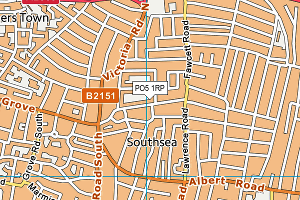 PO5 1RP map - OS VectorMap District (Ordnance Survey)
