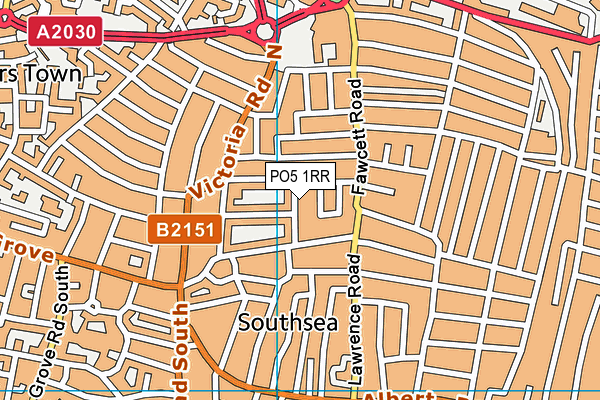 PO5 1RR map - OS VectorMap District (Ordnance Survey)