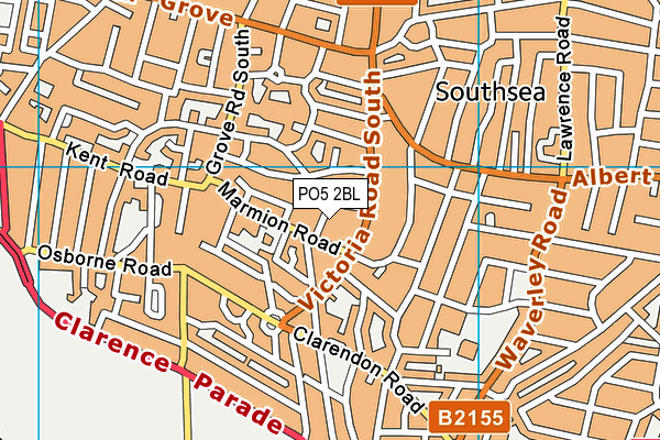 PO5 2BL map - OS VectorMap District (Ordnance Survey)