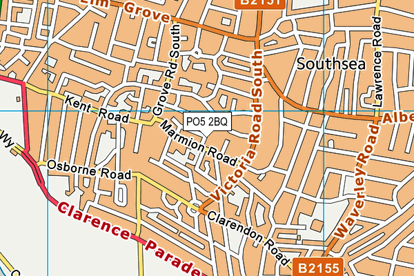 PO5 2BQ map - OS VectorMap District (Ordnance Survey)