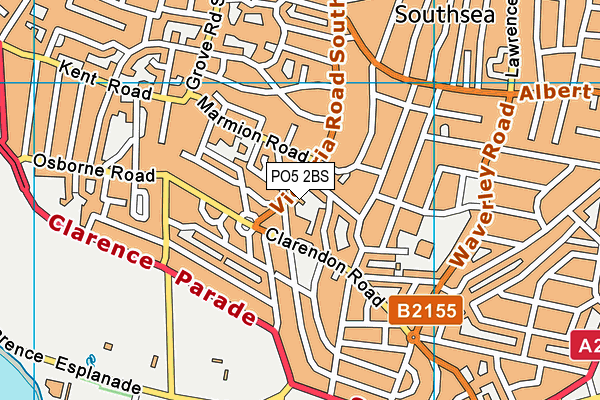 PO5 2BS map - OS VectorMap District (Ordnance Survey)