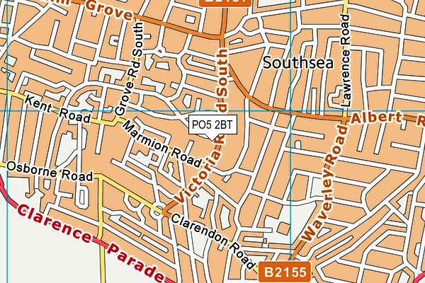 PO5 2BT map - OS VectorMap District (Ordnance Survey)