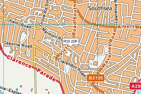 PO5 2DP map - OS VectorMap District (Ordnance Survey)