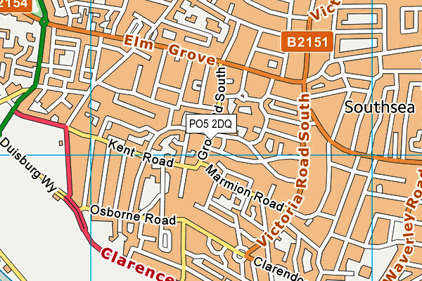 PO5 2DQ map - OS VectorMap District (Ordnance Survey)
