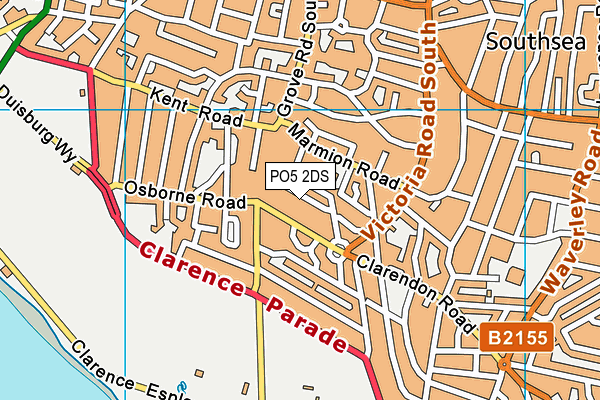 PO5 2DS map - OS VectorMap District (Ordnance Survey)