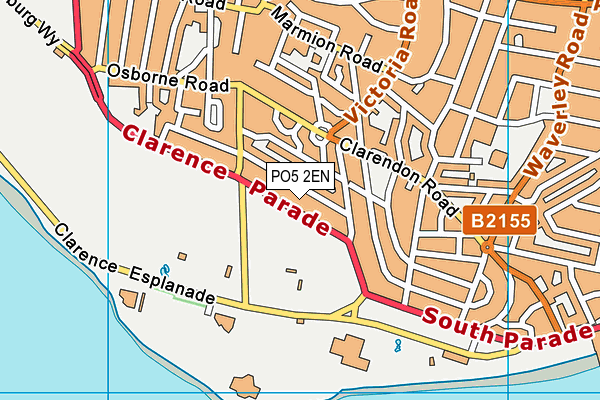 PO5 2EN map - OS VectorMap District (Ordnance Survey)