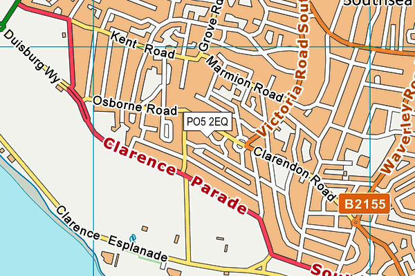 PO5 2EQ map - OS VectorMap District (Ordnance Survey)